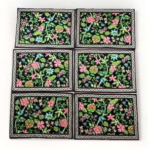 Vera Bradley Placemats Retired Botanica‎ Set of Six (6) Place Mats